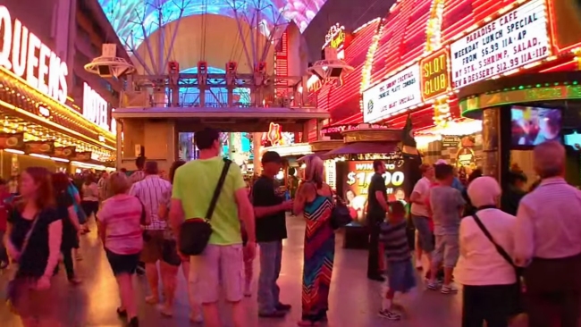 Fremont Street beleuchtet